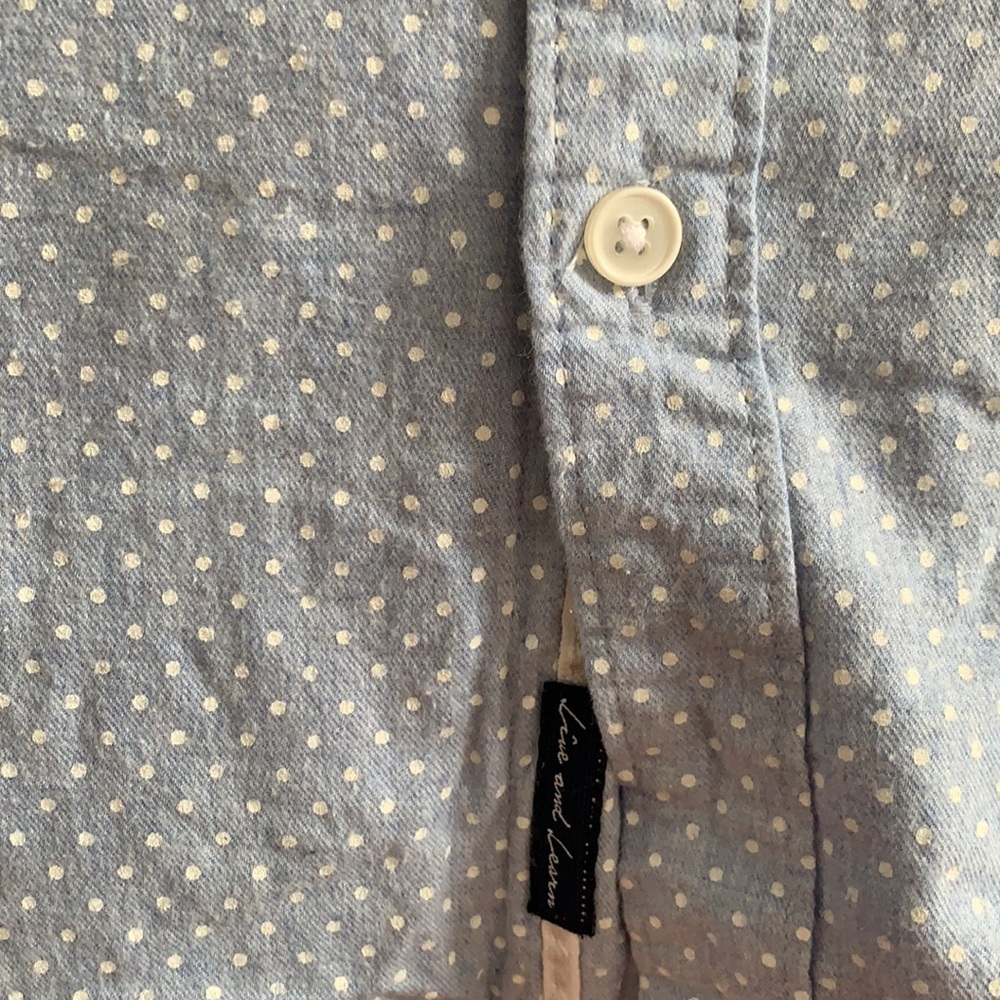 Baby Blue Spotted Button-Up - Picture 3 of 8